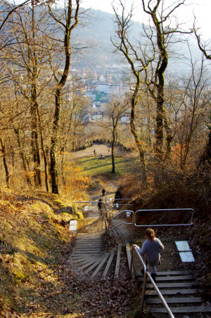 Schlossbergtreppe abwärts
